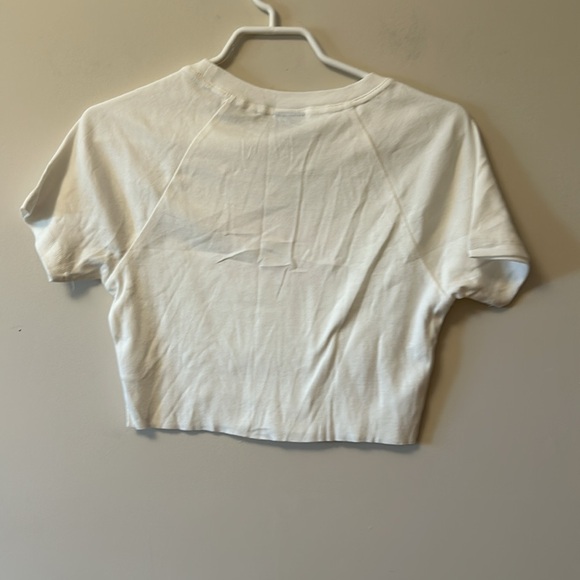 Pacsun pacific sun wear midriff tee white, pink lettering size m new with tags - Picture 3 of 3